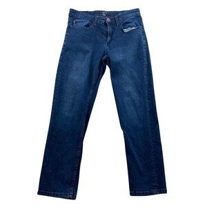Chaps Men Jeans Size 32x30 Straight Fit Classic Blue Denim Casual Cotton Stretch